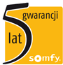 5 lat gwarancji somfy