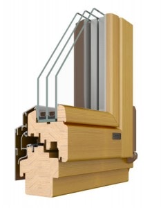 Przekrój ramiaka Thermo 80 ALU