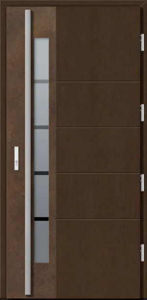 Drzwi zewnętrzne Barański Premium – linia Prestige, model DB 400