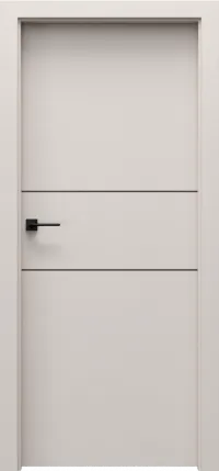 Drzwi Porta Geometric Line C.1 z czarnymi intarsjami Siedlce Drzwi wewnętrzne Porta – linia Geometric, model Line C.1 z czarnymi intarsjami