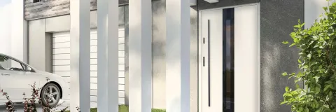Linia Glass View KMT – drzwi z czarną ramką szyby