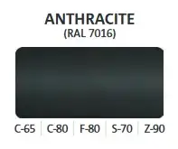 żaluzja fasadowa kolor Antracyt RAL 7016