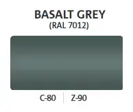 żaluzja fasadowa kolor Basalt Grey RAL 7012