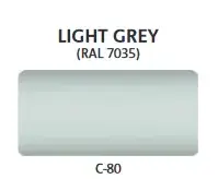 żaluzja fasadowa kolor jasny szary RAL 7035